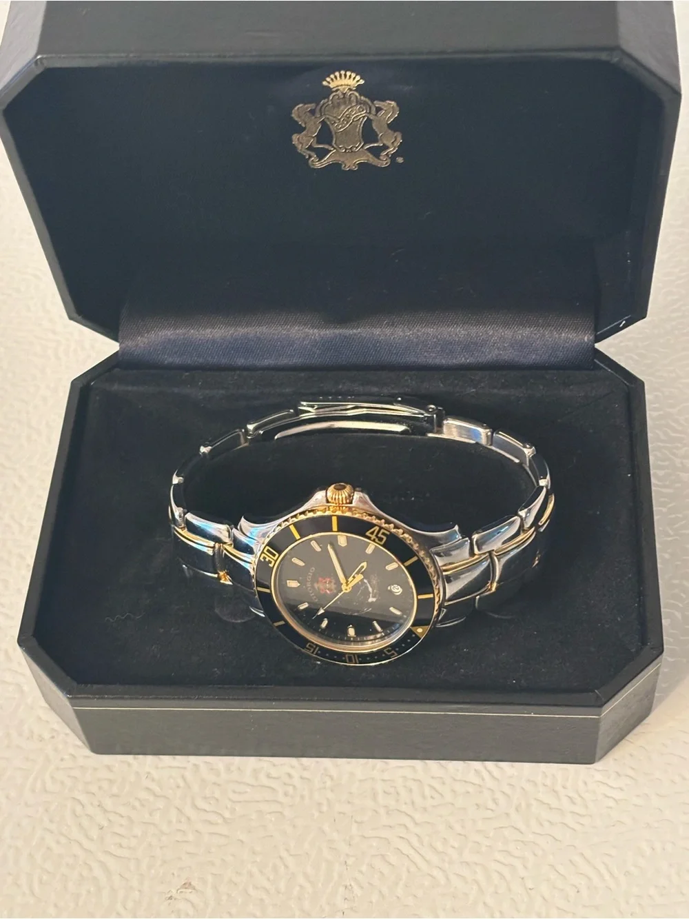 Giorgio Two-Tone Blue & Gold Smartwatch-Style Watch